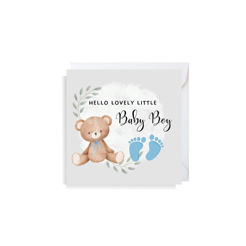 Second Ave Baby Boy Newborn Welcome Congratulations Blue Bear Square