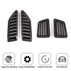 DIYUCAR 4pcs ABS Car Dashboard Air Conditioning Outlet Frame Cover
