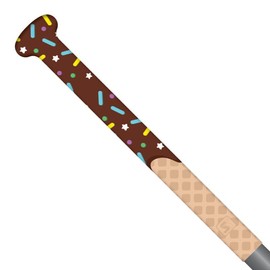SNIPER SKIN Baseball & Softball Bat Grip - Replacement Bat Grip Wrap - Easy Install, Strong, Waterproof, Tacked for Performance - Ice Cream Chocolate Sprinkles
