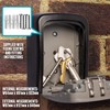 Medium Size Wall Mounted Key Safe 4 Wheel Combination Key