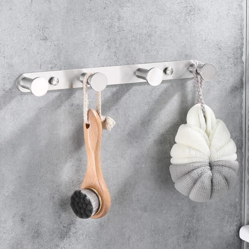 LOLYPOT Towel Hook, Bathrobe Hook, Wall Hook, Clothes Hook, 304