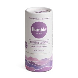 HUMBLE BRANDS Original Formula, Plastic-Free, Aluminum-free Deodorant Long Lasting Odor Control with Baking Soda and Essential Oils, Moroccan Rose