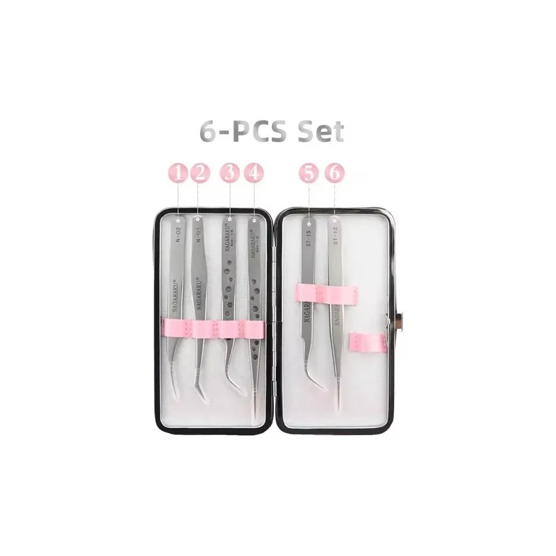 Kit De Pinzas Nagaraku Para Extensiones De Pestañas