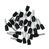 Wire End Ferrules, 1.50 mm², Black, Insulated, Pack of 25