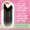 YoungSee Wire Human Hair Extensions Ombre Black Wire Real Hair