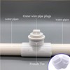20 Pack 1/2 Inch PVC Pipe Male Thread Plug, PVC