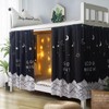 ITODA Bottom Bunk Bed Curtains Blackout Bed Drapes Single Bed