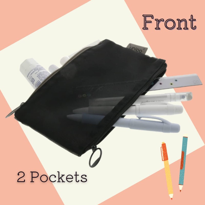 Sunstar Stationery Unipo Pen Case & Pouch, Black S1425064