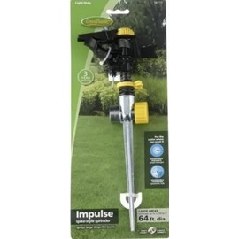 Green Thumb 933ZSGT 3200 sq ft Impulse Pulsating Lawn Sprinkler with Metal Spike Base - Pack of (1)