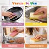 UNIMADE Scrub Sponge, Temperature Responsive Dual-Sided Cleaning Sponges, Non-Scratch Dish