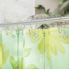 AmazerBath Shower Curtain Hooks Sage Green Shower Curtain Rings, Simple