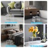 BOPKOWI Acrylic Step Stool,Acrylic Stool,Acrylic Small Step Stool,Clear Foot Stool,Clear