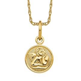 Ice Carats Designer Jewelry USA 14K Solid Yellow Gold Guardian Angel Wings Necklace - Pendant Only