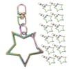 Hohopeti 30pcs Star Shape Hanging Decorations Key Clips for Projects