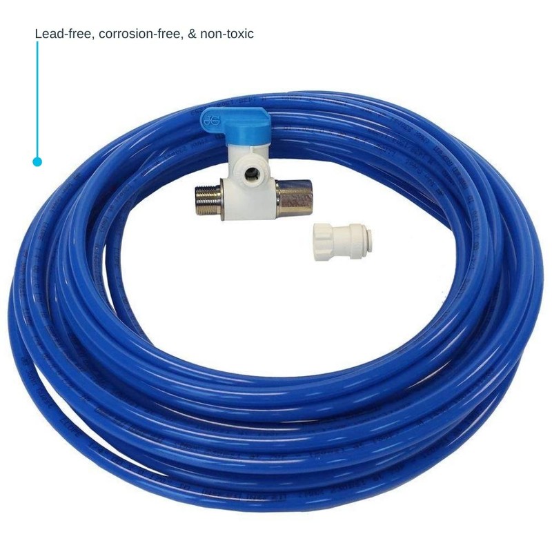 John Guest Water Supply Kit with Blue LLDPE Tubing, Push