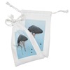 Lunarable Whale Fabric Pouch Set of 2, Giant Humpback Whale