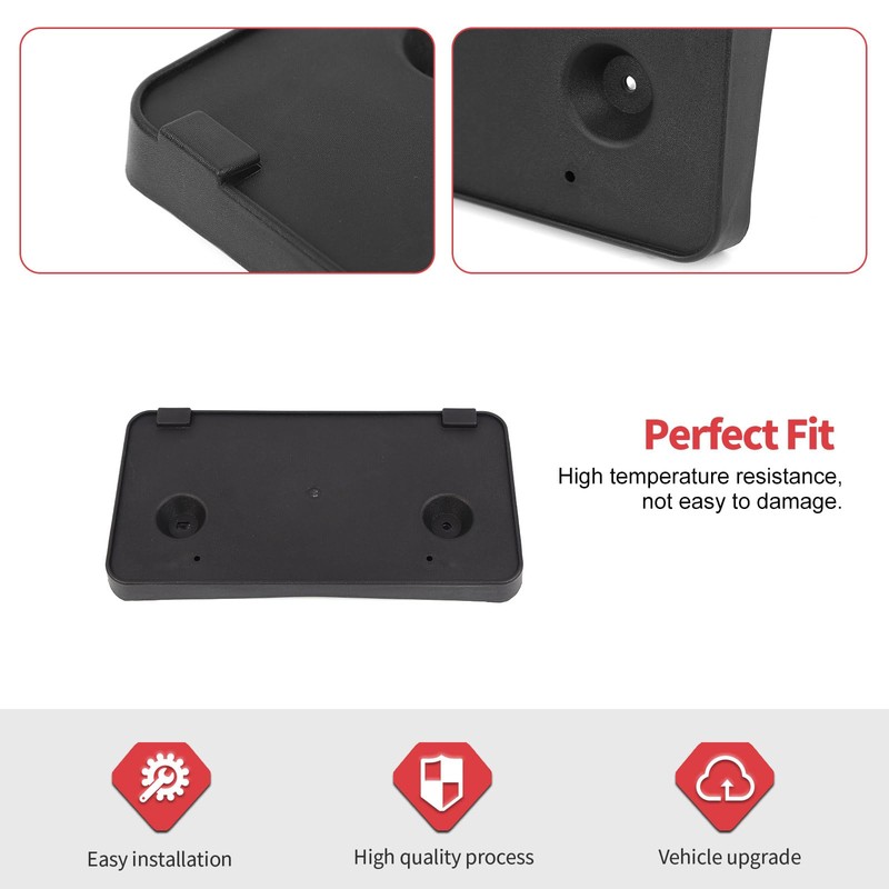 Jimen for Mustang Plate Frame, Front License Plate Holder Mount