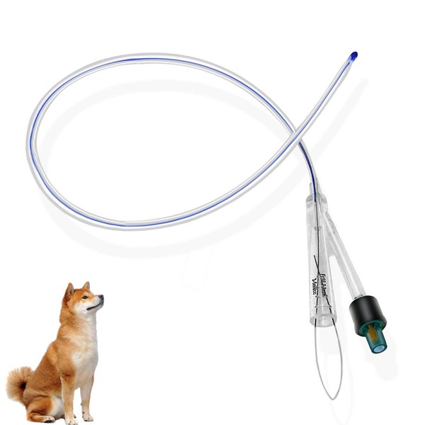 Dog Urinary Catheter – Dual-Lumen Catheter with Metal Guide Wire,