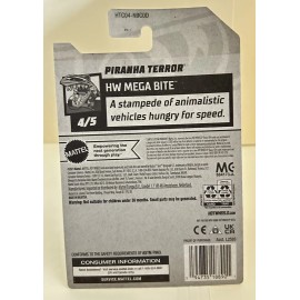 MEGA 2024 Hot Wheels  Green Piranha Terror #87, HW Mega Bite 4/5