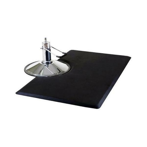 Anti Fatigue Rectangle Black Hair Stylist Mat Beauty Salon Equipment