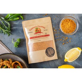 Cooper's Crumbs All Natural Gluten Free Low Carb Bread Crumb Alternative, High Protein, Vegan, Certified Kosher, Paleo, Keto (Crumbs with a Cayenne Kick)