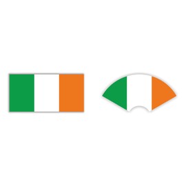 UK Series Womaha 30 Sheets Ireland Flag Temporary Tattoos 2 Patterns for Adults and Kids Football Face Tattoo Stick…