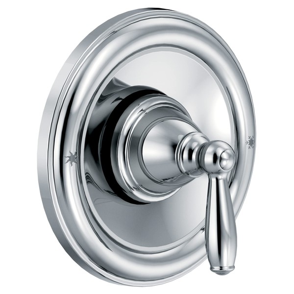 Moen Brantford Chrome Posi-Temp Pressure Balancing Traditional Tub and Shower Lever Handle, Valve Required, T2151