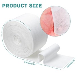 Tubular Bandages Elastic Tubular Support Bandage Washable Compression Wrap Roll Support Sprain Bandage for Arm Leg Knee 10CM x 5M Natural Color