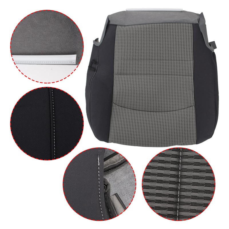 AUTOKAY Driver Bottom Cloth Seat Cover Fits for Dodge Ram