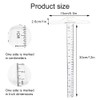 T Ruler Double Sided Plastic T-Square Metric Ruler, Transparent T