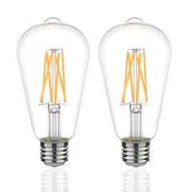 CHULEIBACUI ST21/ST64 3 Way LED Bulb, E26 Base, 30/50/80W Equivalent 2700K Soft White – Non-Dimmable, Ideal for Reading & Home Lighting, 2-Pack