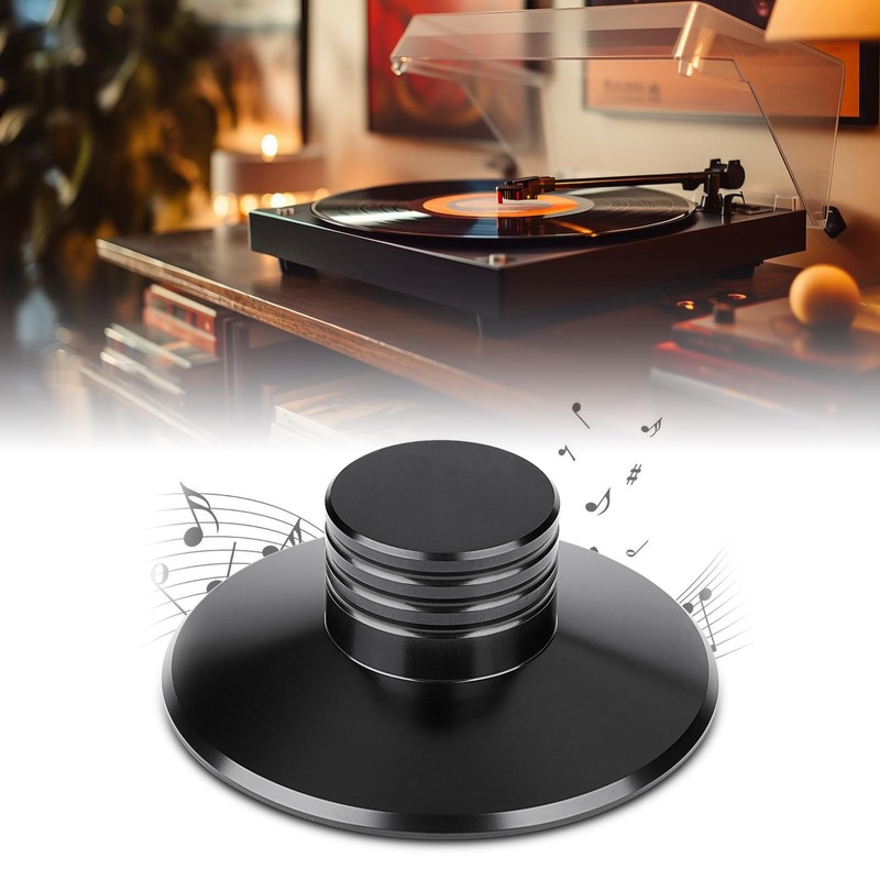 Metal Disc Stabilizer, Record Player Clamp, High Precision Aluminum Material,