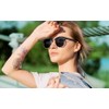 Perkanion Semi-Rimless Sunglasses Men Polarized Sun Glasses for Men Women