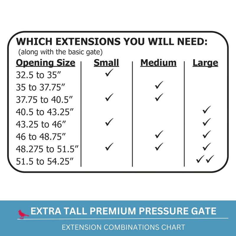 Cardinal Gates XTPPG Extra Tall Pressure Mounted Baby Gate -