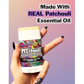 Frankie & Myrrh Desodorante Natural de Pachulí para Mujeres y Hombres Hippies | Aceites Esenciales Reales | Bicarbonato de Sodio Sin Aluminio, Aceite de Coco y Manteca de Karité(256Oz) Sin Parabenos y