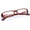 4sold (TM Slim Blume Lesebrillen Retro Black, Brown dunkelbraun +1.5