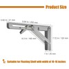 LamChyar Folding Shelf Brackets, Foldable L Brackets, Collapsible Shelf Bracket