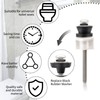 Universal Toilet Seat Hinge Bolts Kit, Heavy Duty Toilet Bolts,