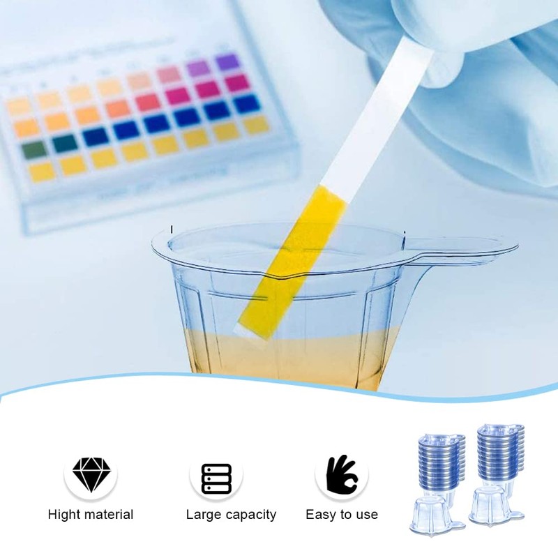 200 Pcs Plastic Disposable Urine Collection Cups 40 ML Plastic