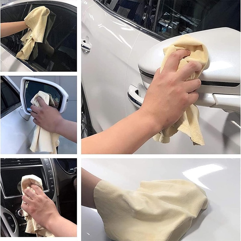 Chamois Leathers for Car 60x40 cm, Large Absorbent Shammy Leather