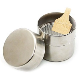 Matcha of small stainless steel tea with 上合 茶道具