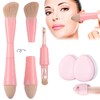 Viaje rochas para maquillaje, Brochas de Viaje, 4 en 1