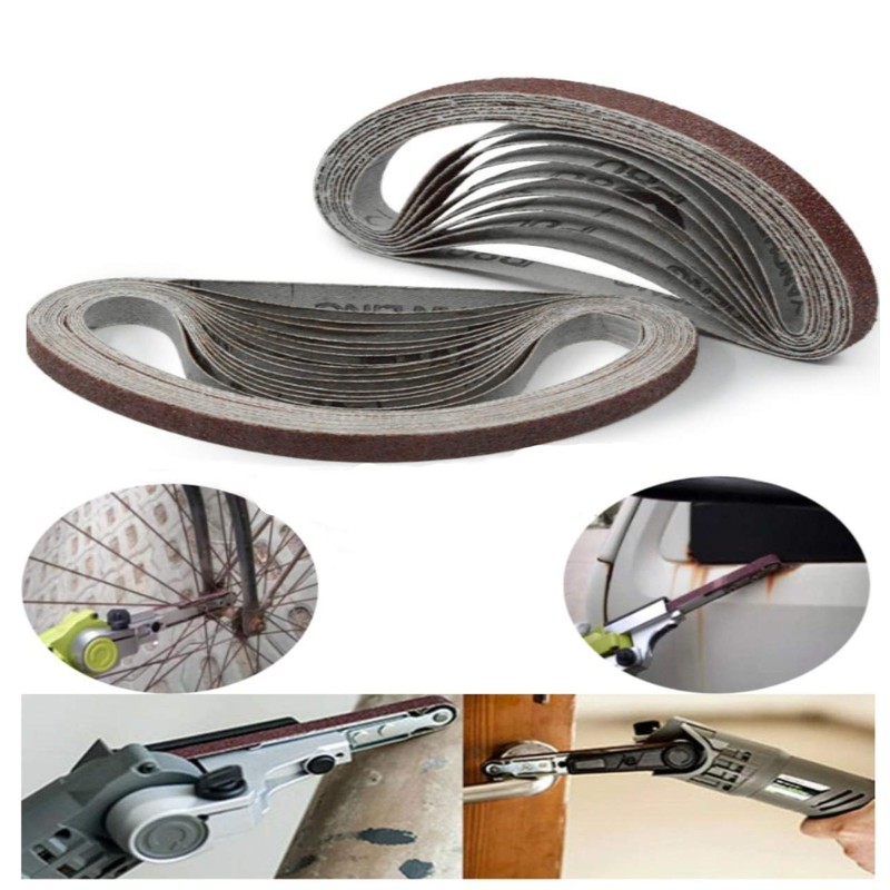 S.fields.inc Sanding Belt, Belt Sander, 50 Pieces, Replacement Belt, Endless