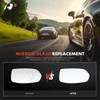A-Premium Right Passenger Side Heated Mirror Glass with Backing Plate