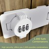 Keyless Combination Lock - 3-Digit Combination Lock for Doors -