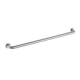 KIBI 36 Inch Stainless Steel Bathroom Safety Grab Bar | Curved Shaped Grab Bar for Bathtubs and Showers, Bathroom Grab Bars for Seniors, Wall Mounted Anti-Slip Support - Brushed Nickel (KGB1036)