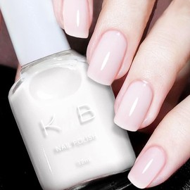 ASMAYSA Milky White Gel Nail Polish, Gel White Nail Polish, Long Lasting Milky Gel Polish, Jelly White Gel Polish, Translucent White Nail Polish Quick Dry for Women and Girls