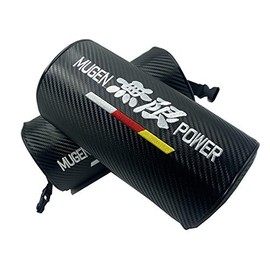 Mynew 2pcs Mugen Power Fit for Honda Civic CRV Jazz Fit Accord Insight Pilot Passport HRV Odyssey car seat Cushion headrest Neck Pillow (Carbon Fiber) Support Headrest for Travel Car Seat