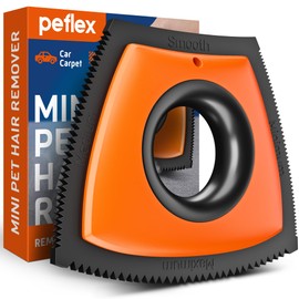 New 2025 Pet Hair Removal Tool - Dog and Cat Hair Remover for Clothes Couch Carpet and Car Detailing Auto Interior-Lint and Fur Cleaning Supplies for Furniture-Ergonomic and Anti-Slip Handle L Orange