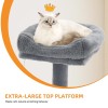 44" Cat Tree Condo with Scratching Posts & Hammock, Indoor